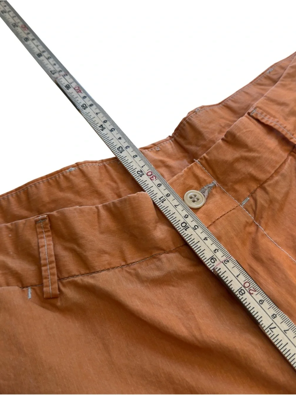 Bills Khakis Orange Cotton Chino Pants Mens 38 USA Made Coastal Preppy Style EUC